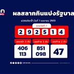 ตรวจหวยรางวัลที่ 1 เมษายน